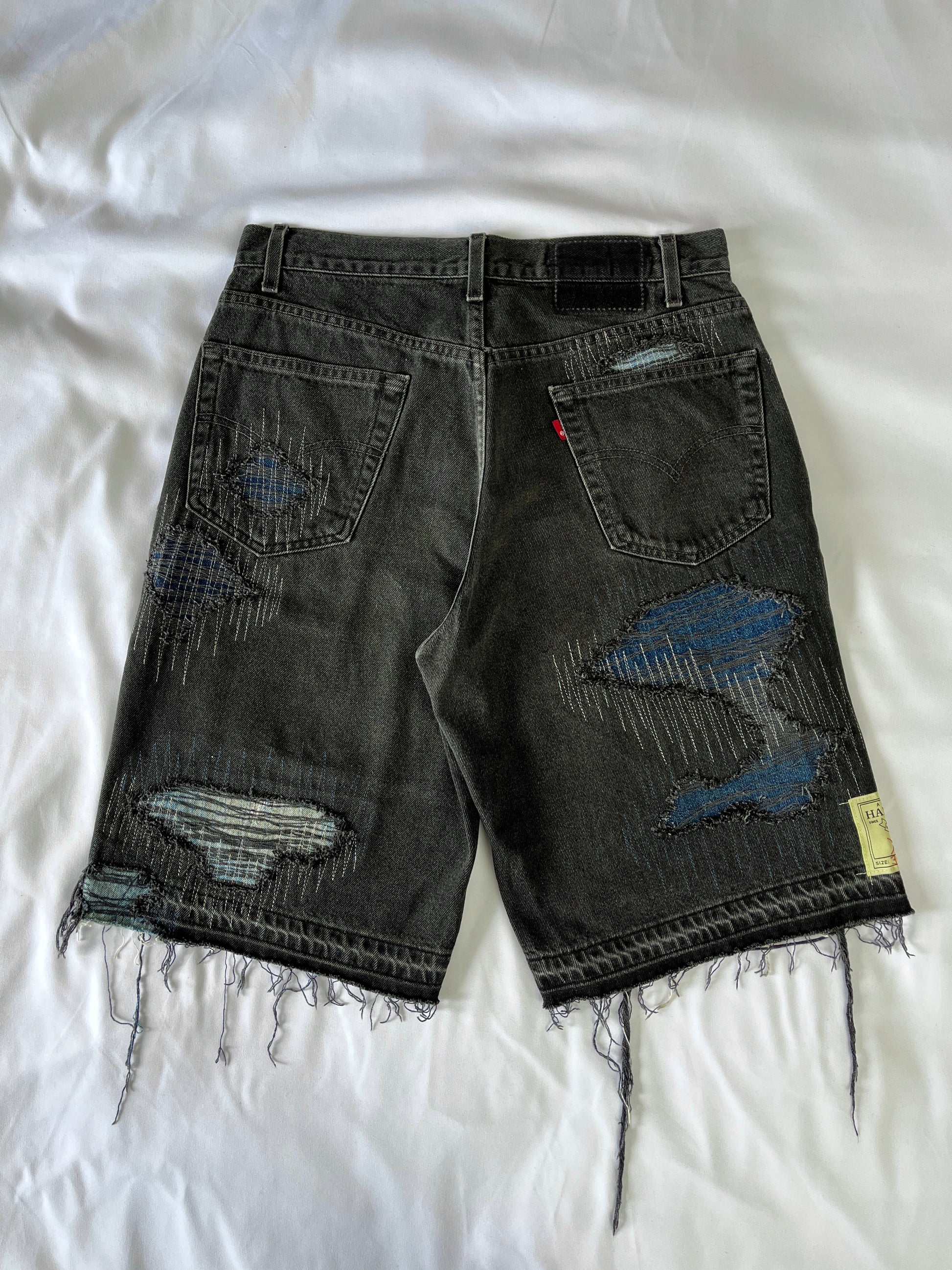 Distressed 3 Tone Denim