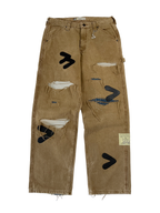 #54 Leather Patch Distressed Carpenter