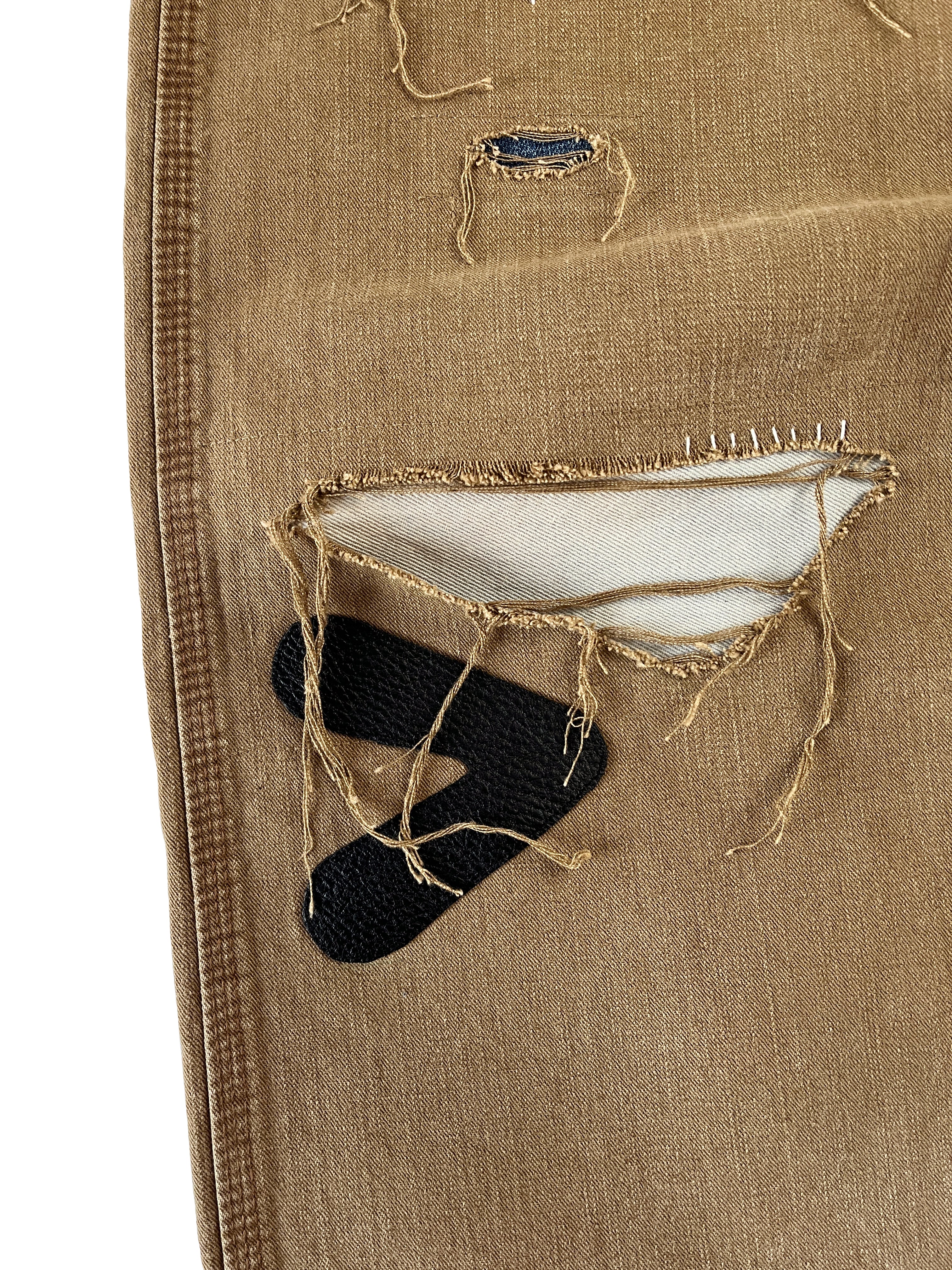 #54 Leather Patch Distressed Carpenter