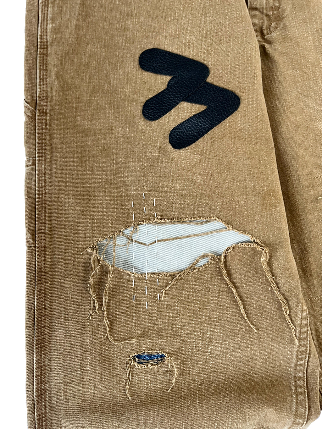 #54 Leather Patch Distressed Carpenter