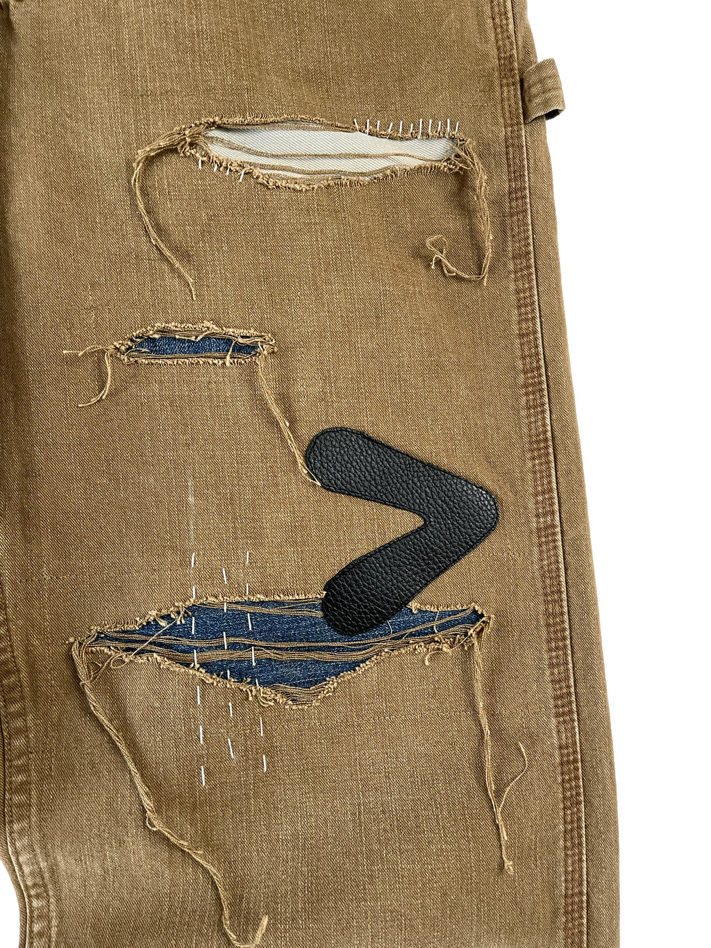 #54 Leather Patch Distressed Carpenter