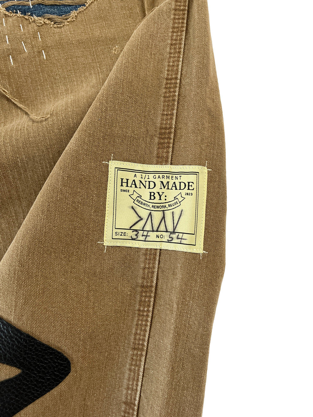 #54 Leather Patch Distressed Carpenter