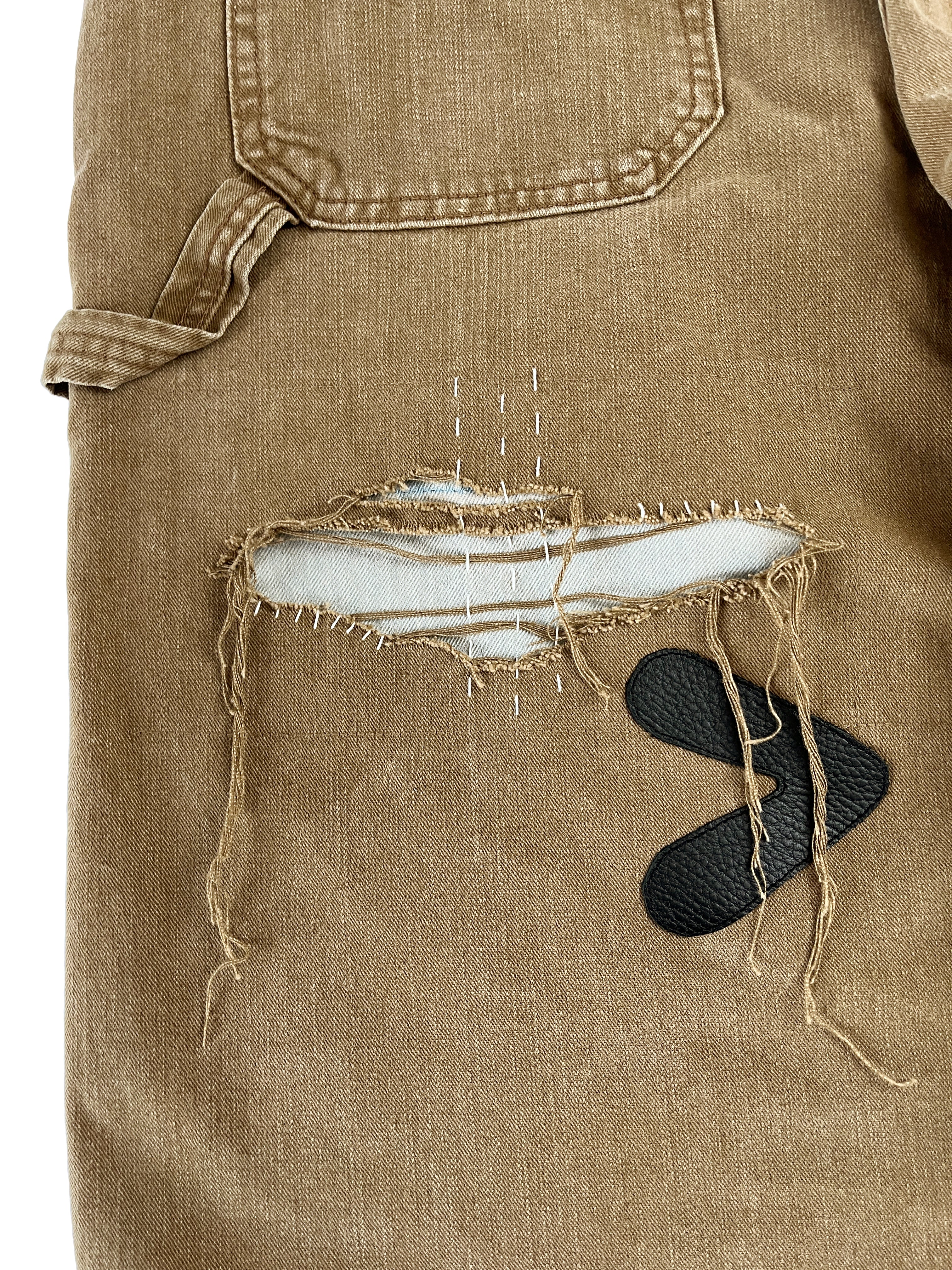 #54 Leather Patch Distressed Carpenter