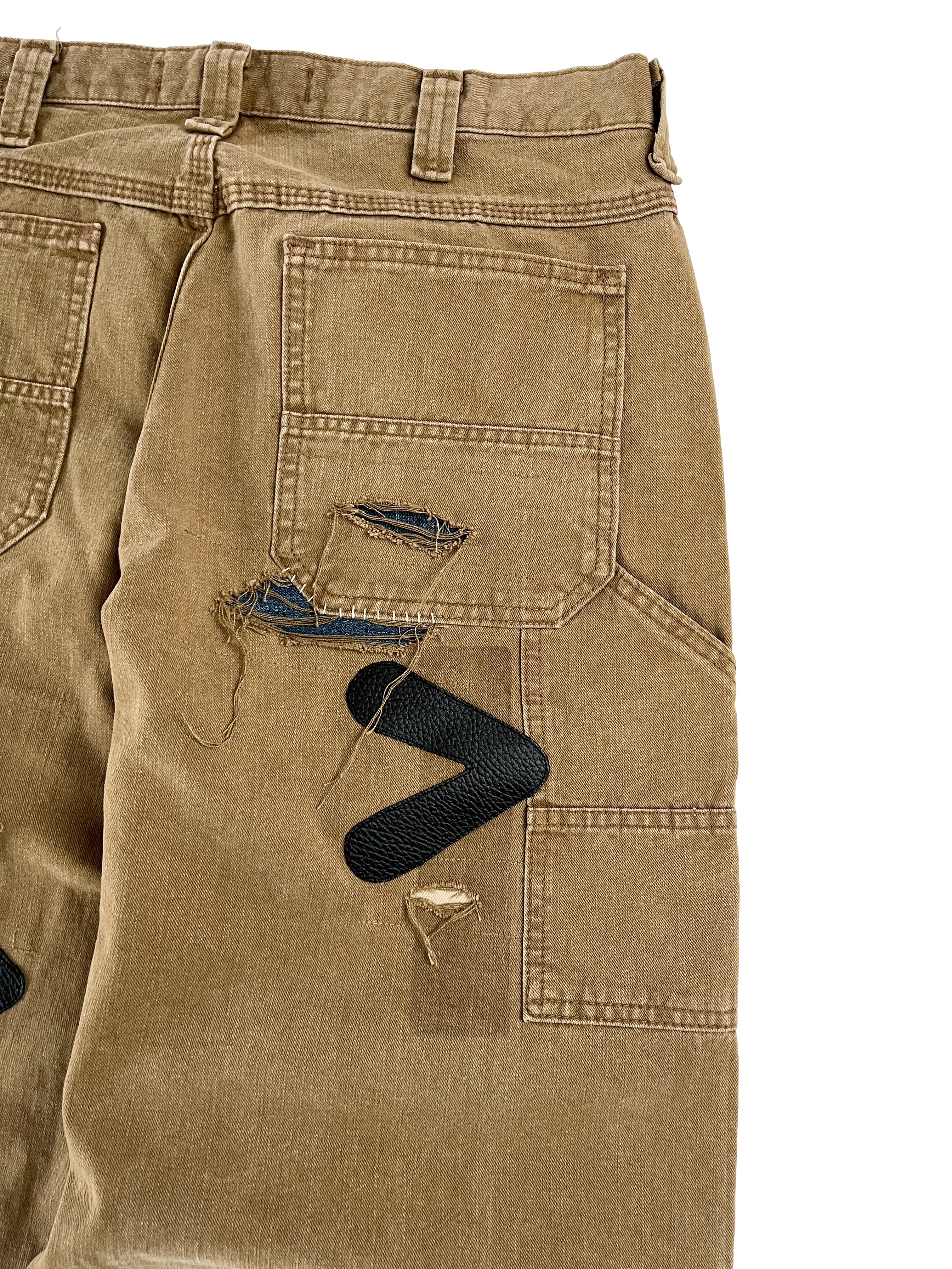 #54 Leather Patch Distressed Carpenter