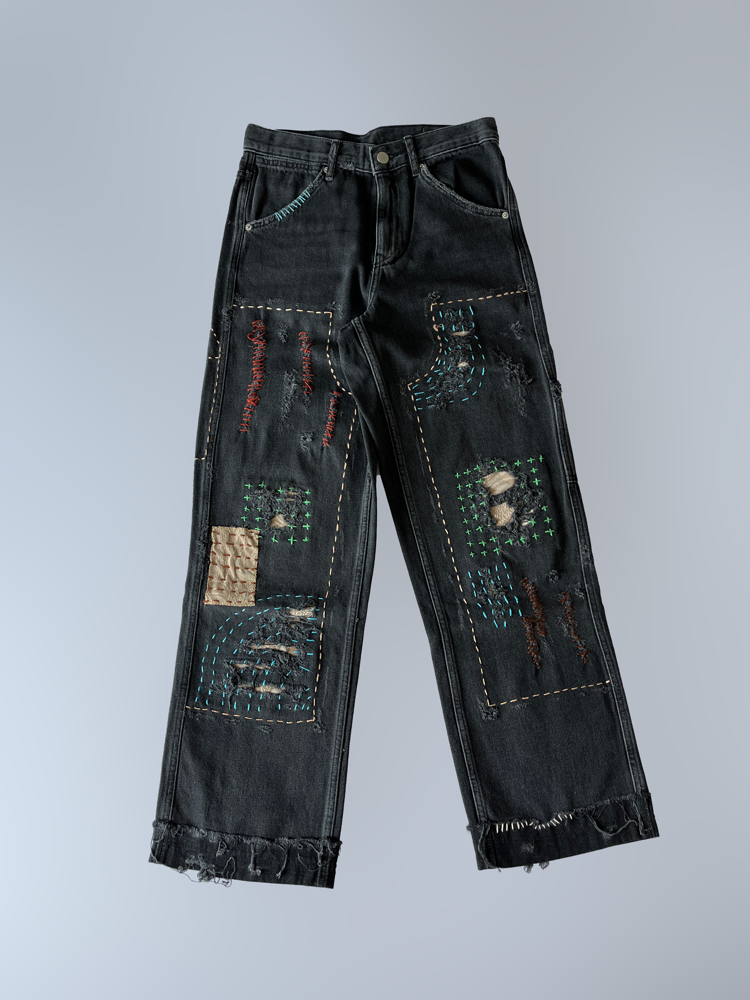 Sashiko Double Knee Denim