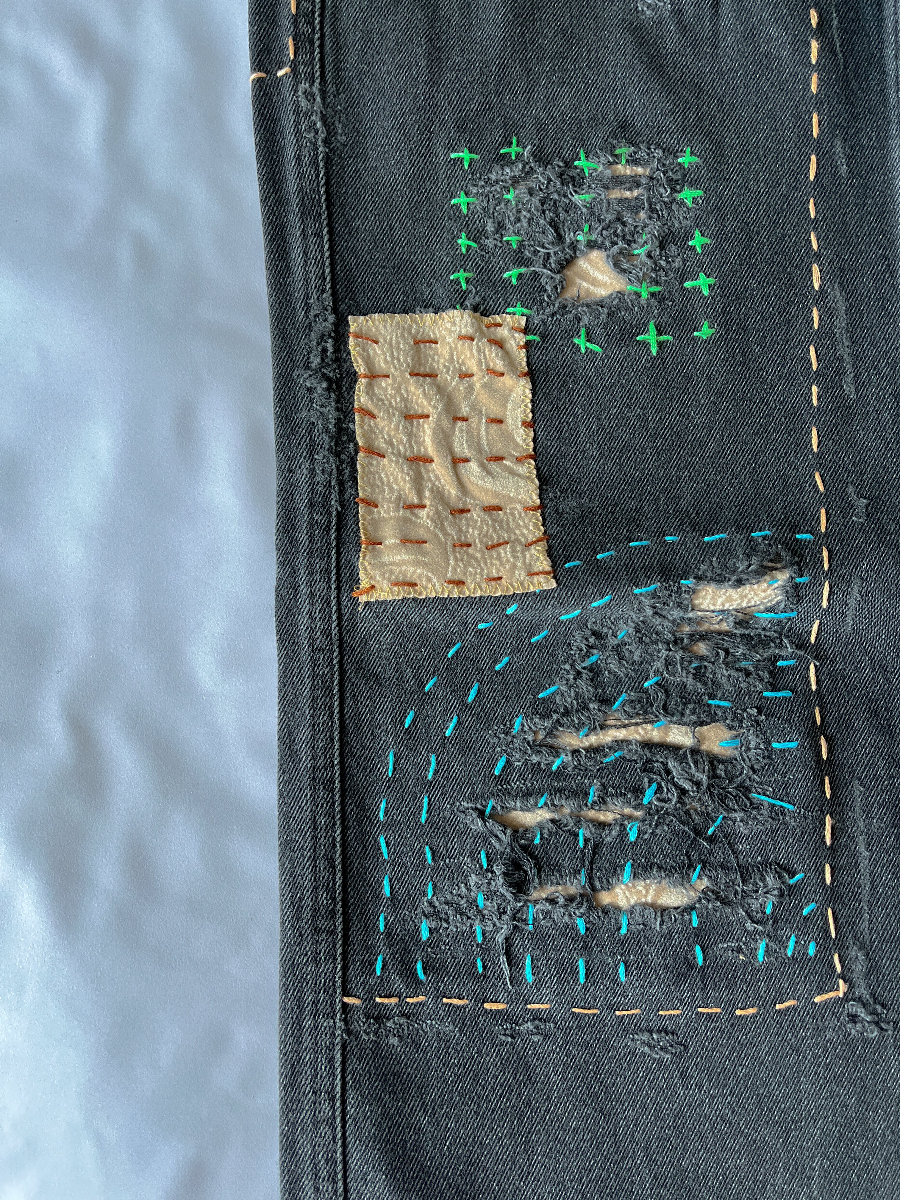 Sashiko Double Knee Denim