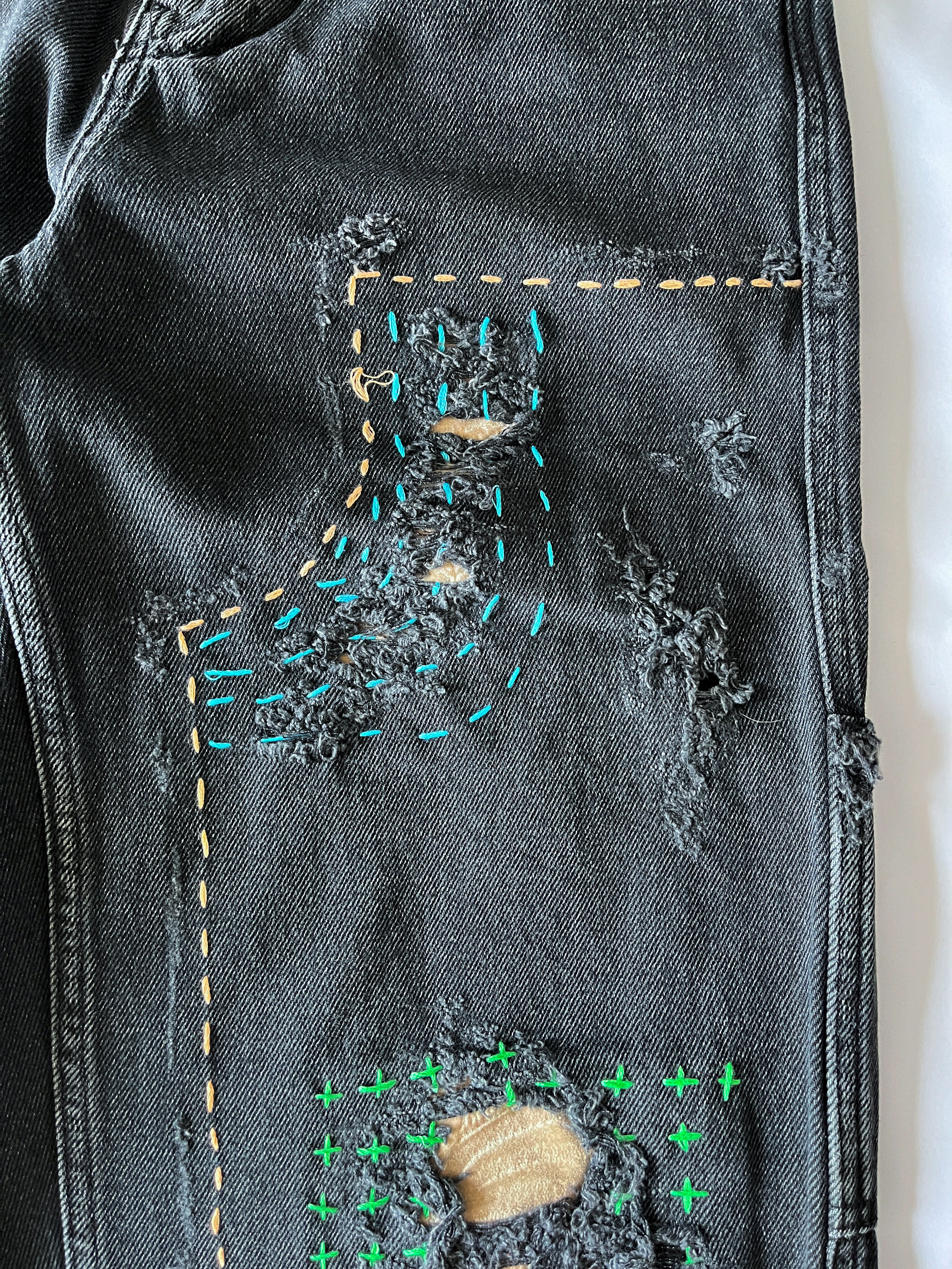 Sashiko Double Knee Denim