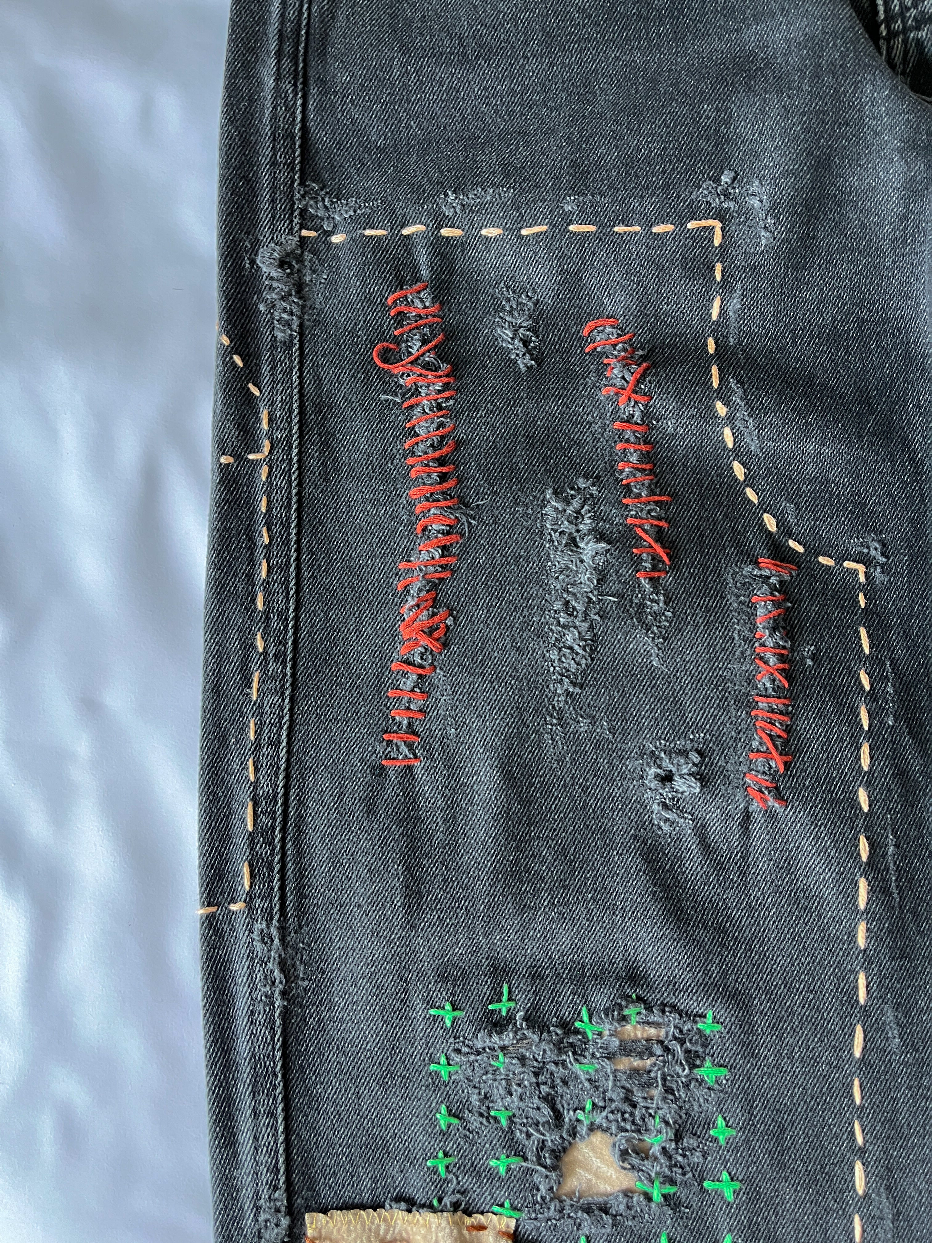 Sashiko Double Knee Denim