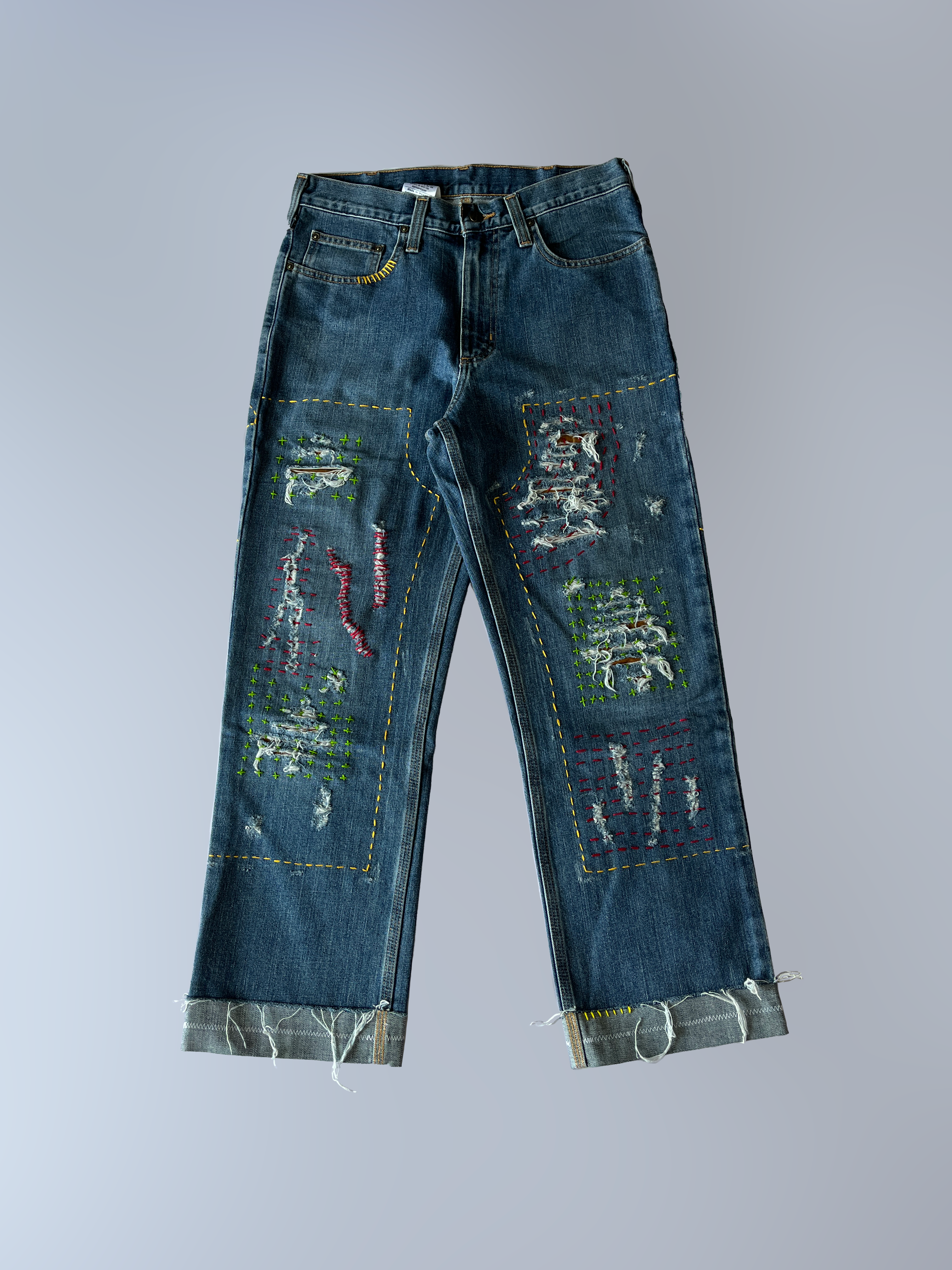 Sashiko Double Knee Denim