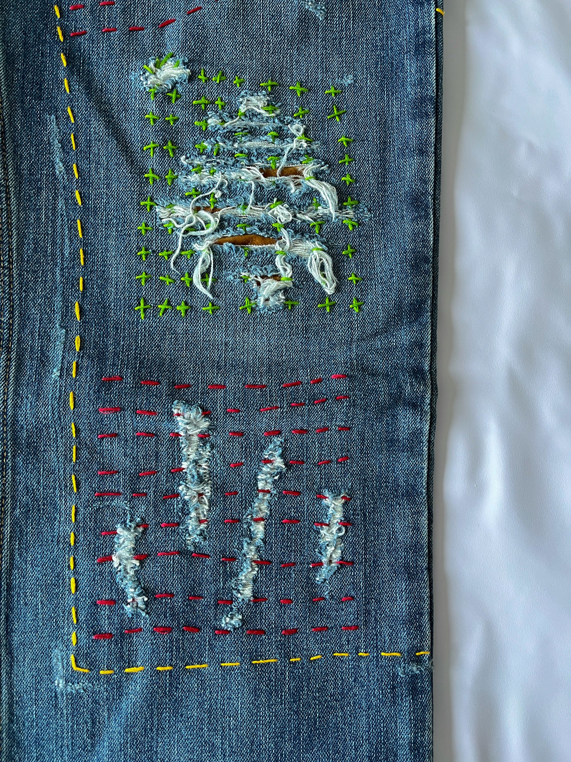 Sashiko Double Knee Denim