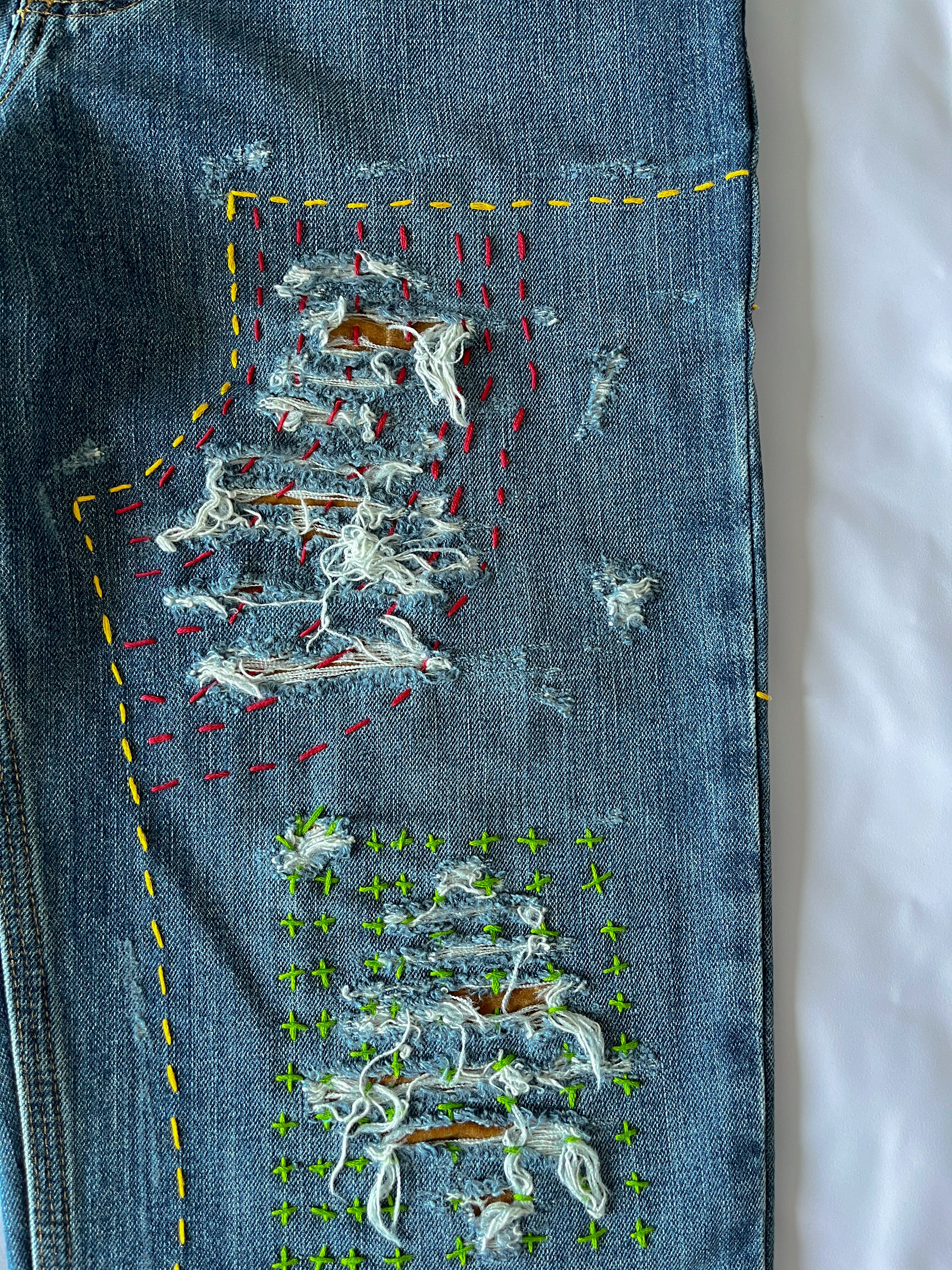 Sashiko Double Knee Denim