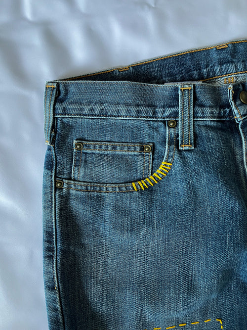 1/1 Sashiko Double Knee Denim