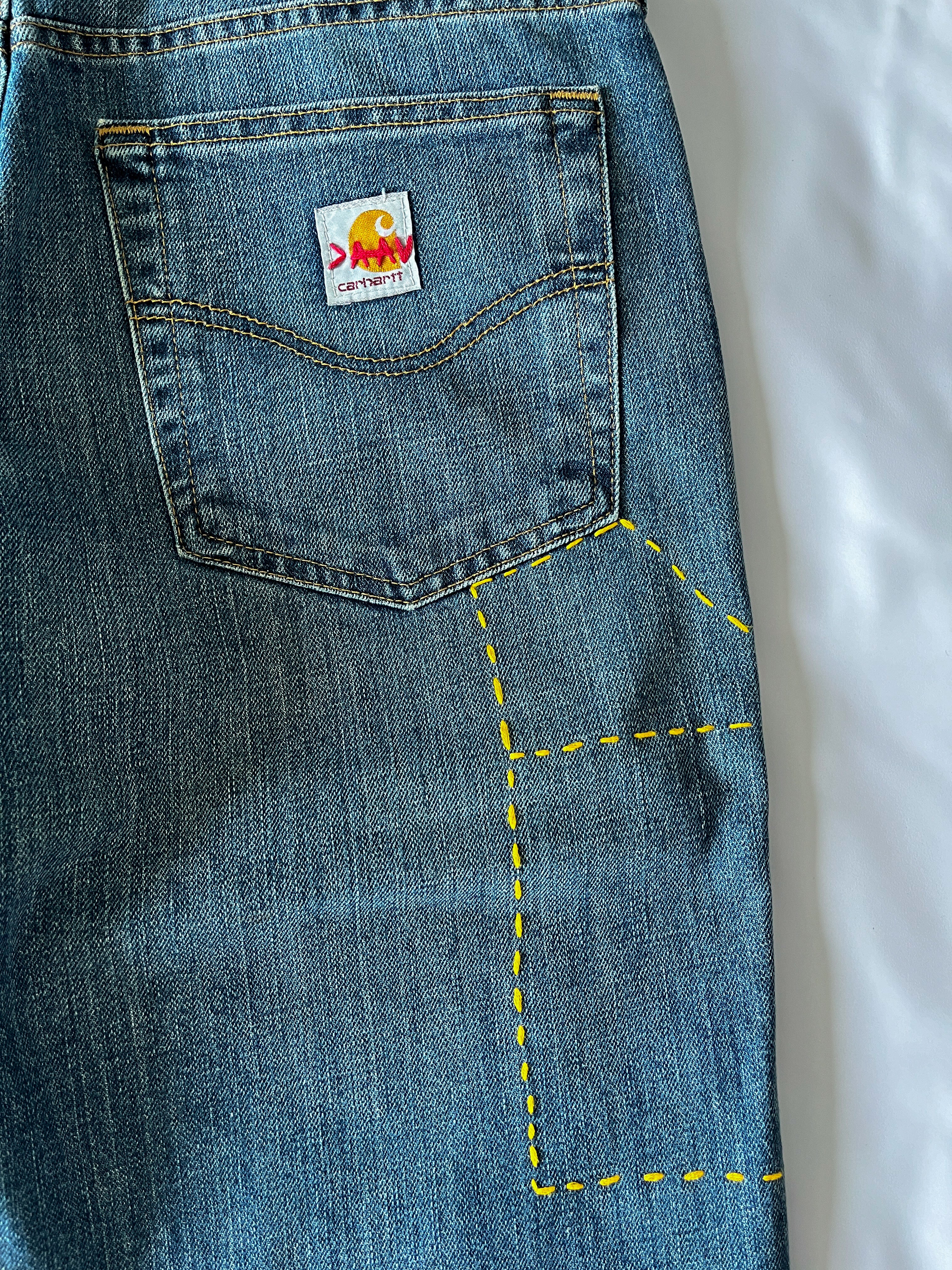 Sashiko Double Knee Denim