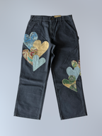 Heart Patchwork Carpenter Pant