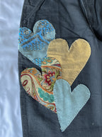 Heart Patchwork Carpenter Pant