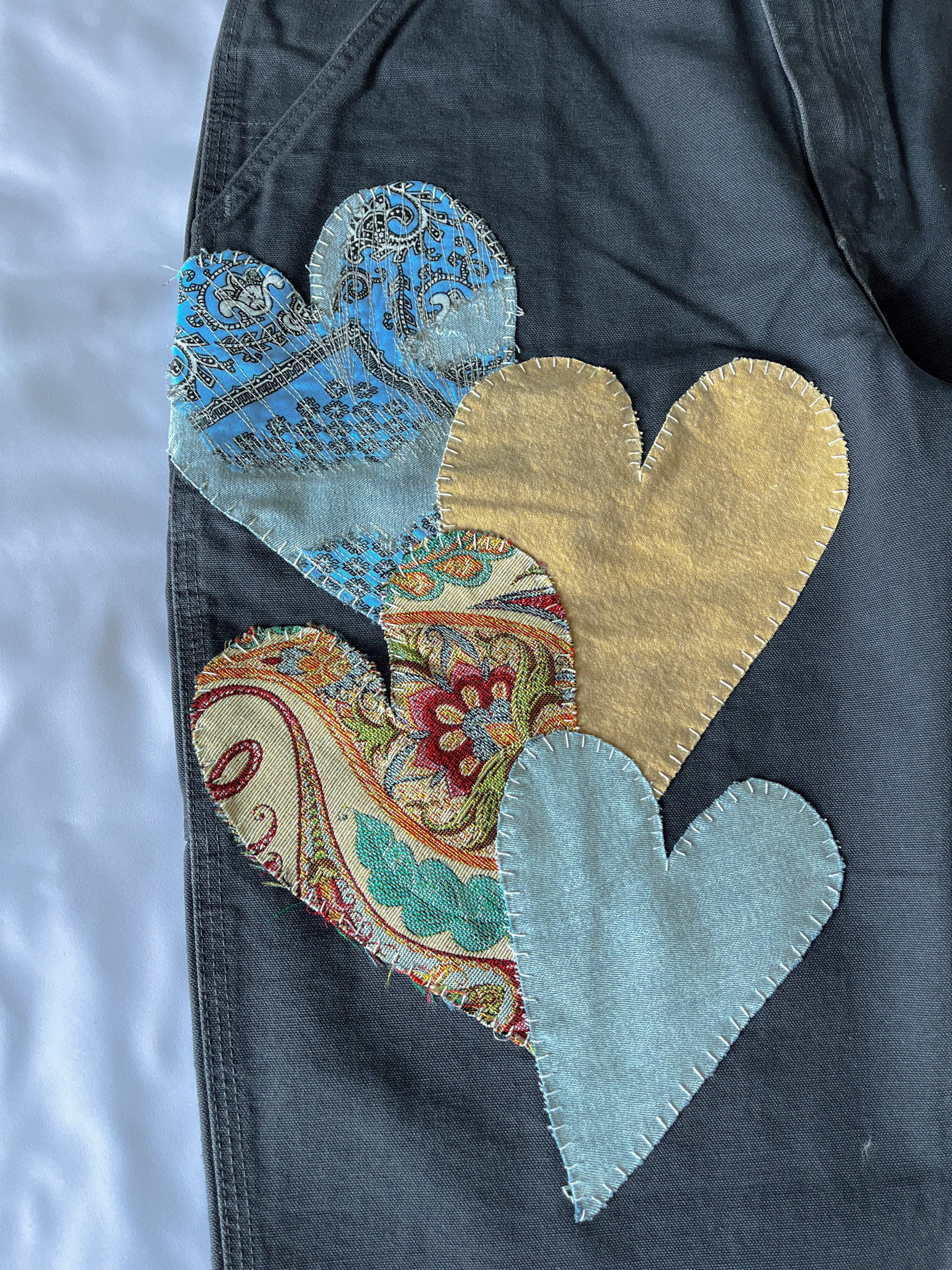 Heart Patchwork Carpenter Pant