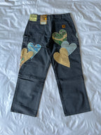 Heart Patchwork Carpenter Pant