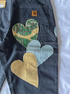 Heart Patchwork Carpenter Pant