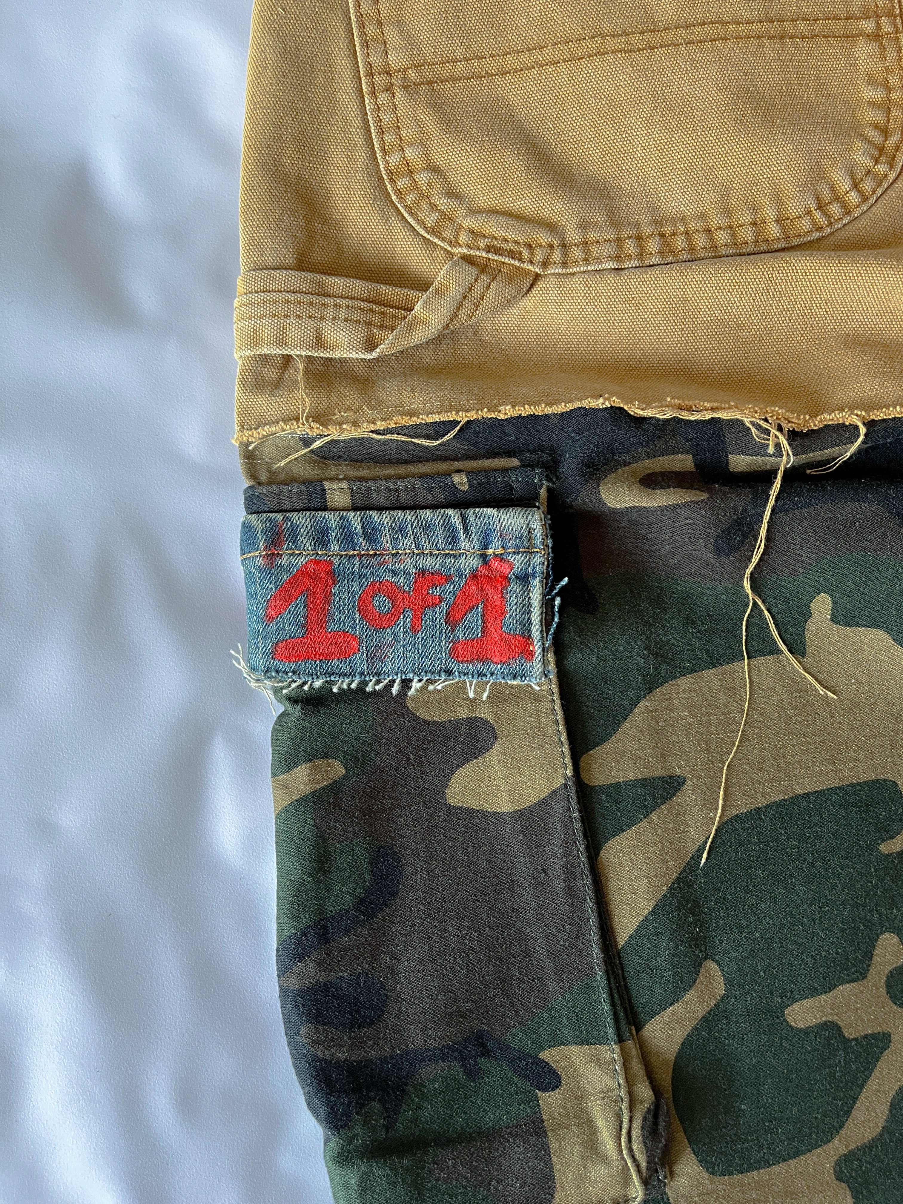 2 in 1 Camo Carpenter Pants