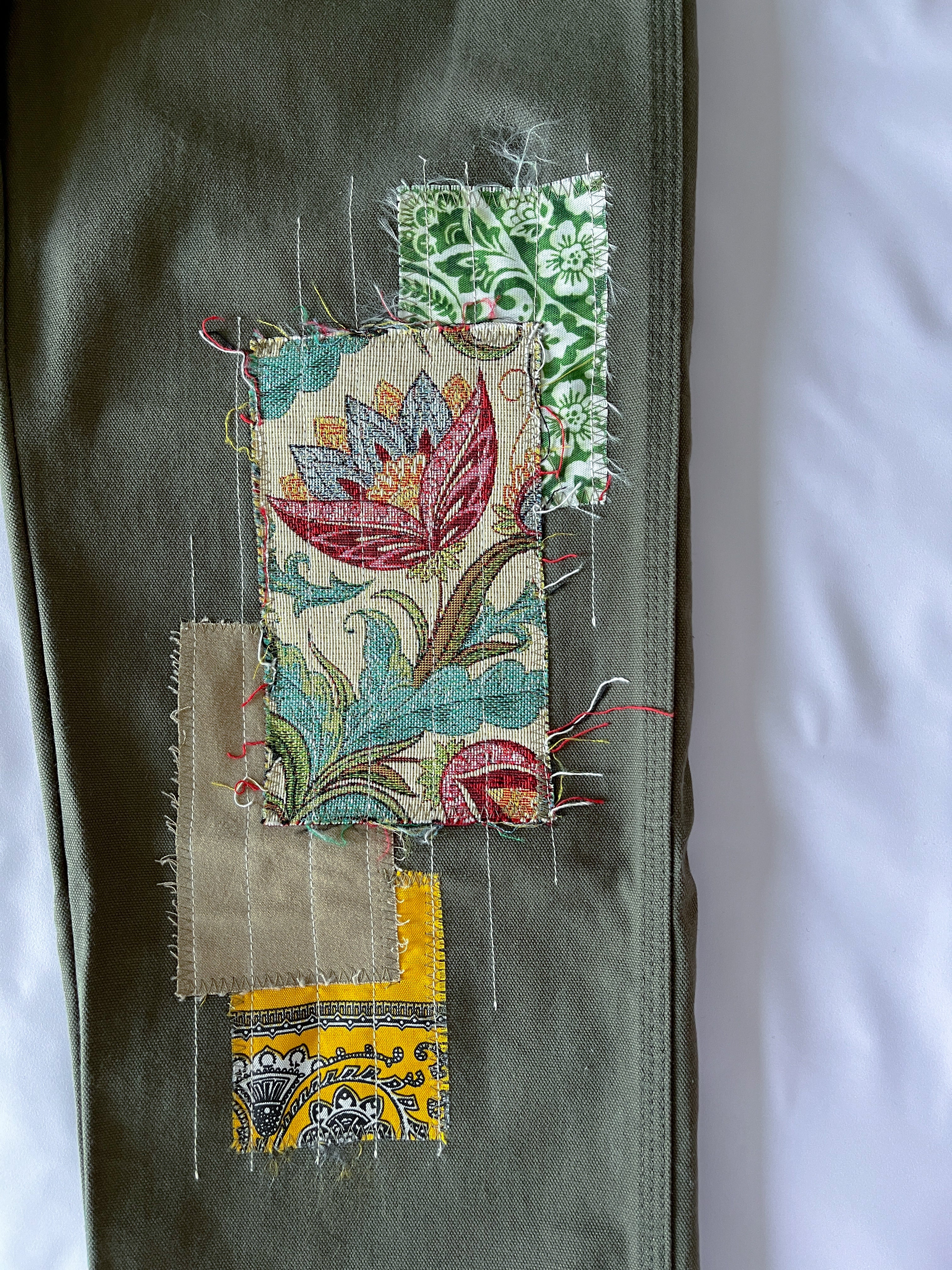 Patchwork Carpenter Pants