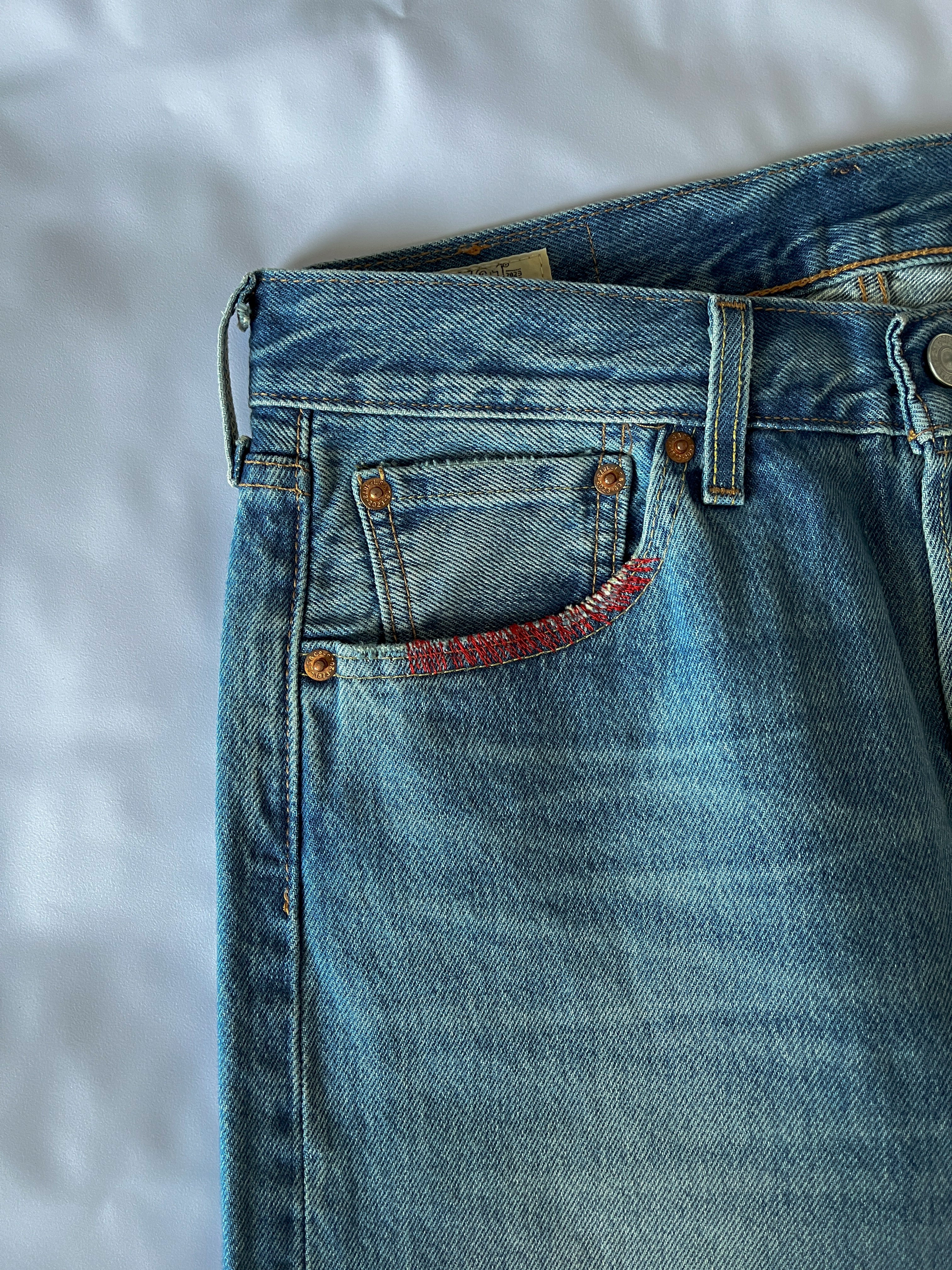 Baggy Distressed Denim