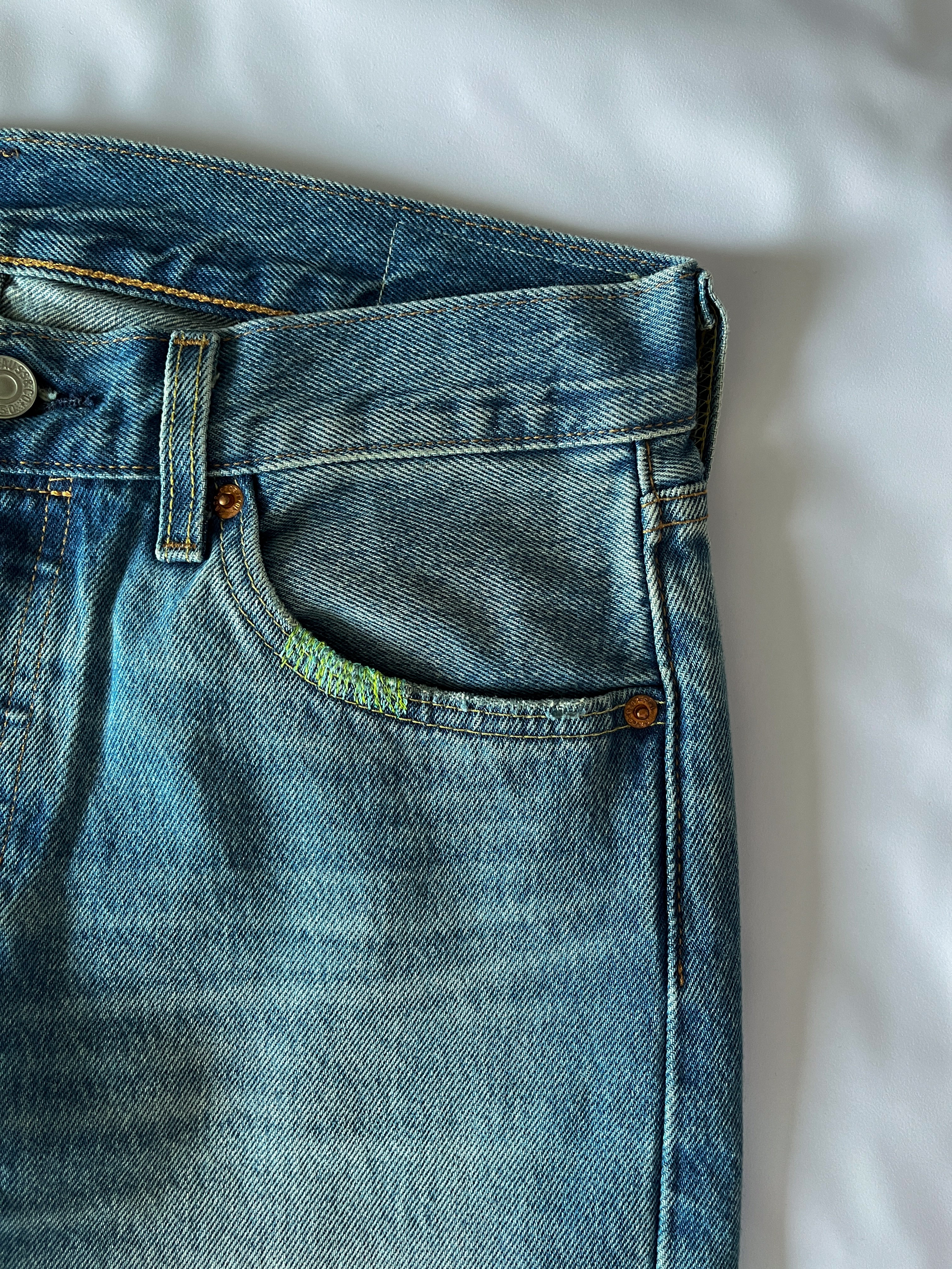 Baggy Distressed Denim