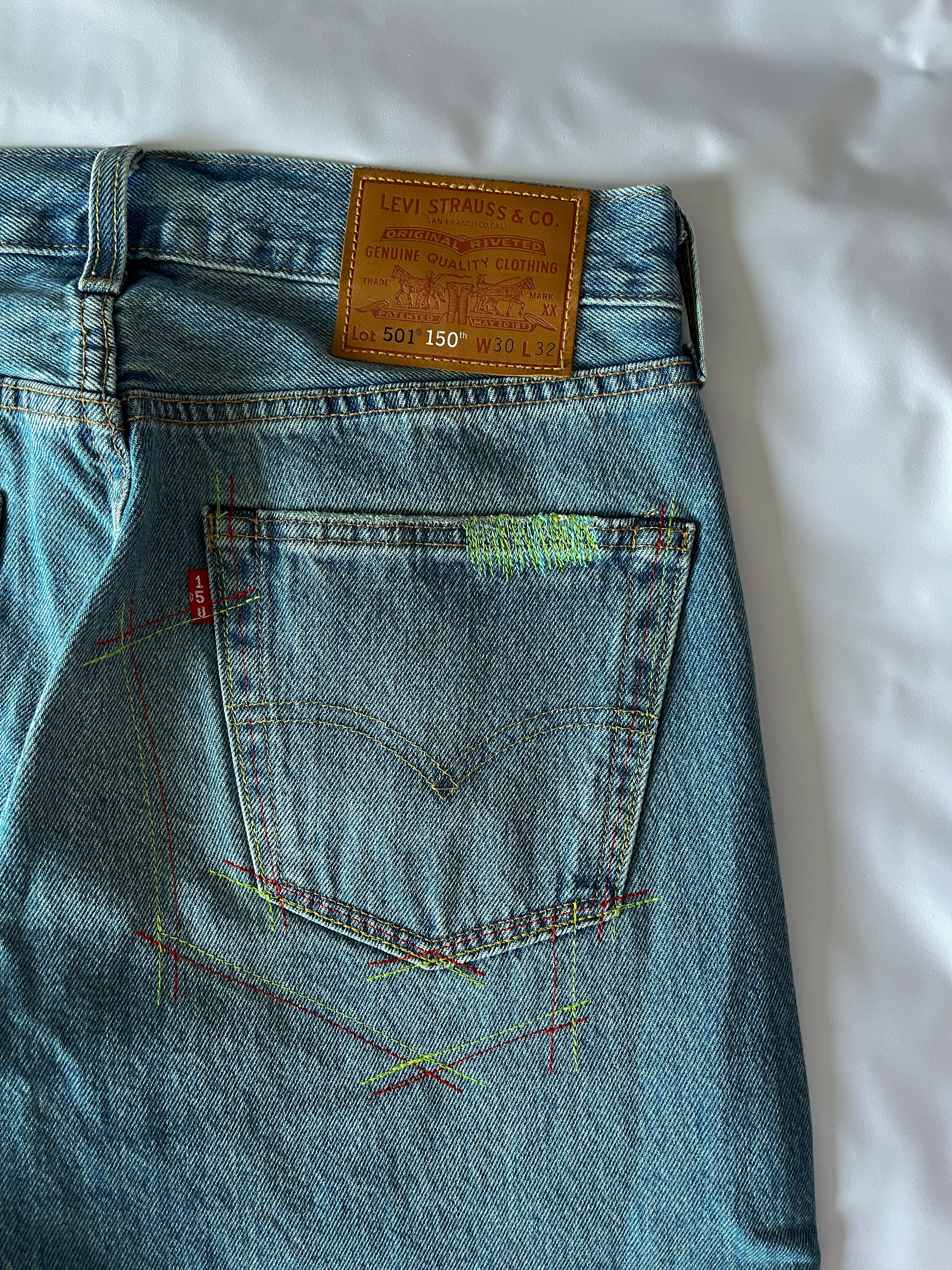 Baggy Distressed Denim
