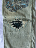 Circle Patchwork Denim