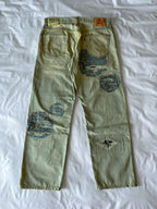 Circle Patchwork Denim