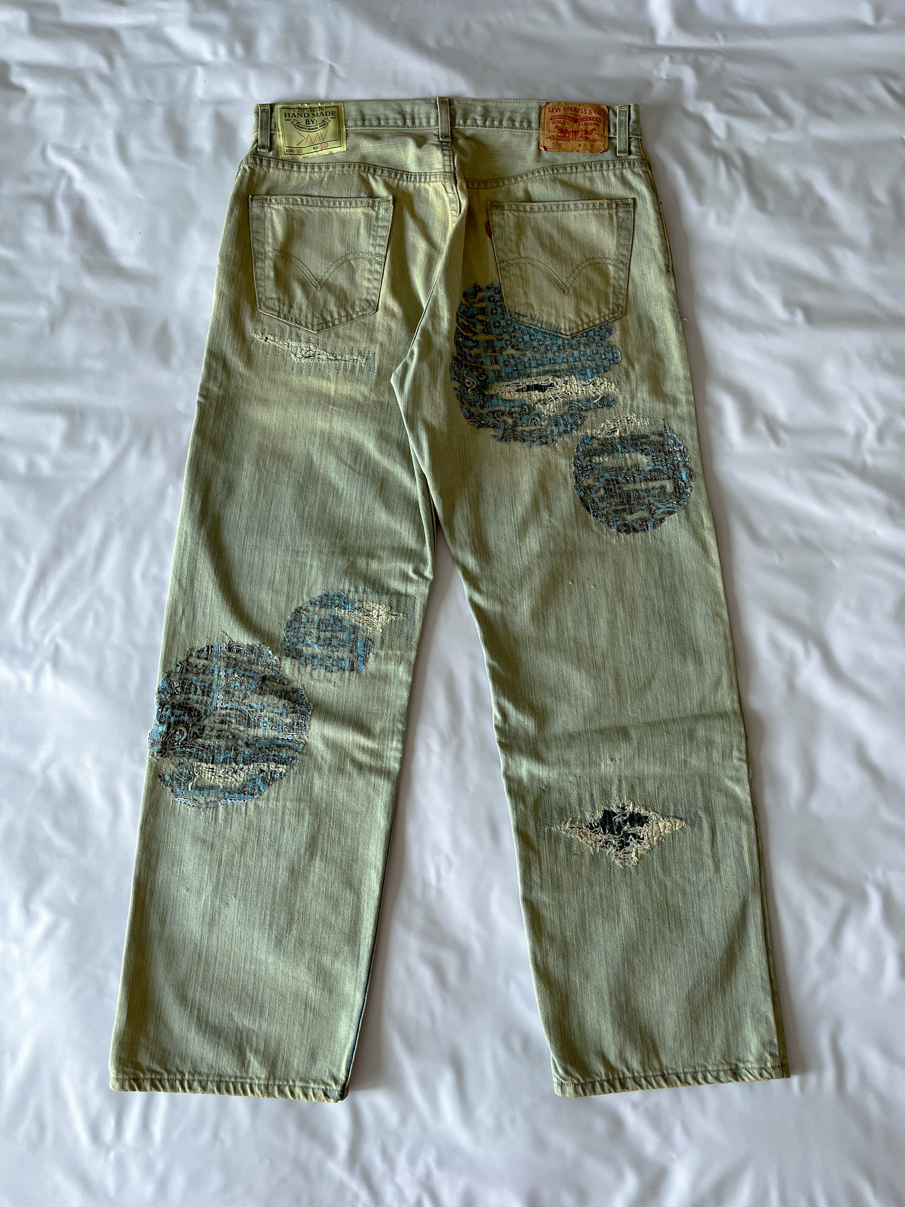 Circle Patchwork Denim