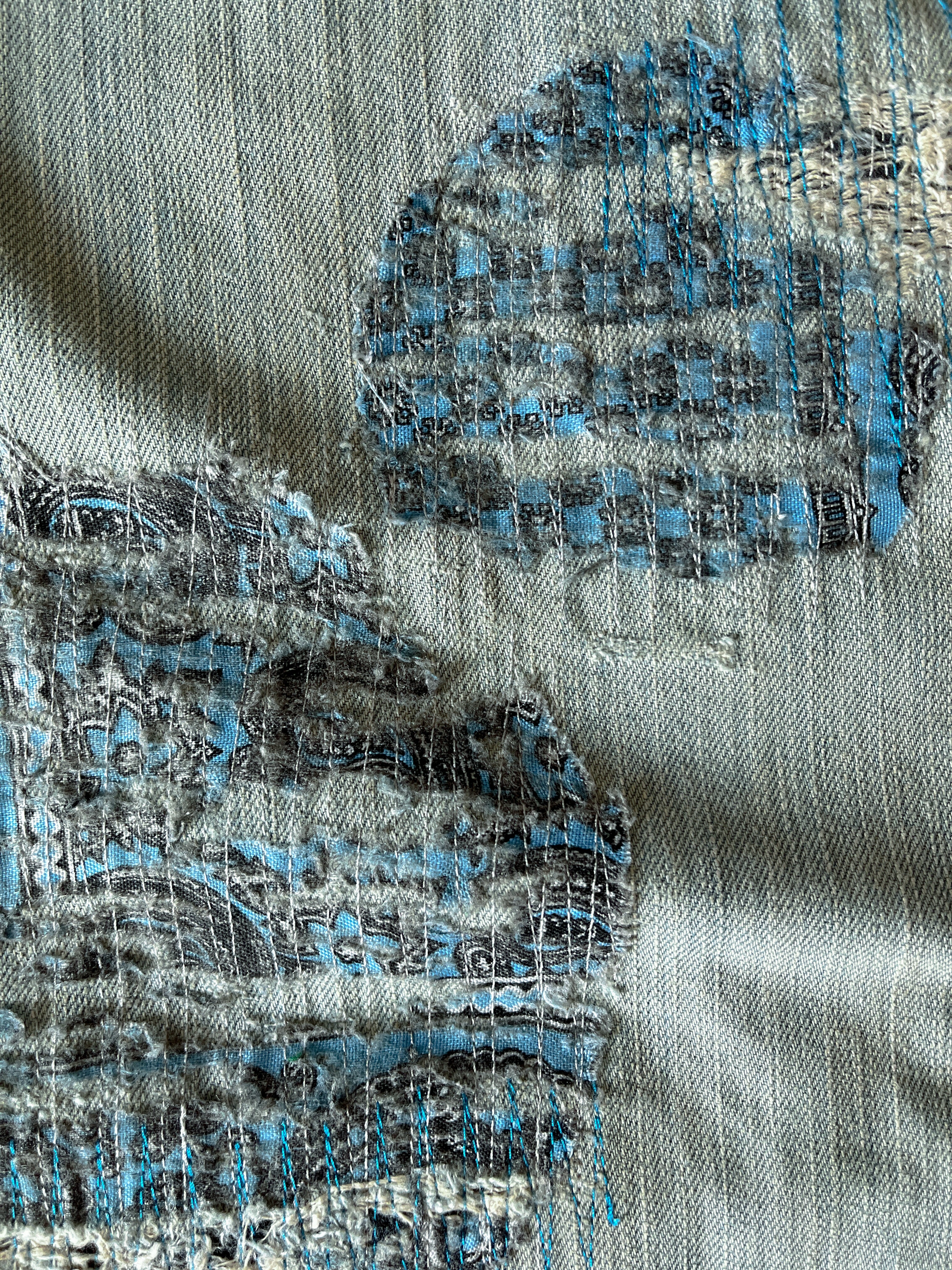 Circle Patchwork Denim