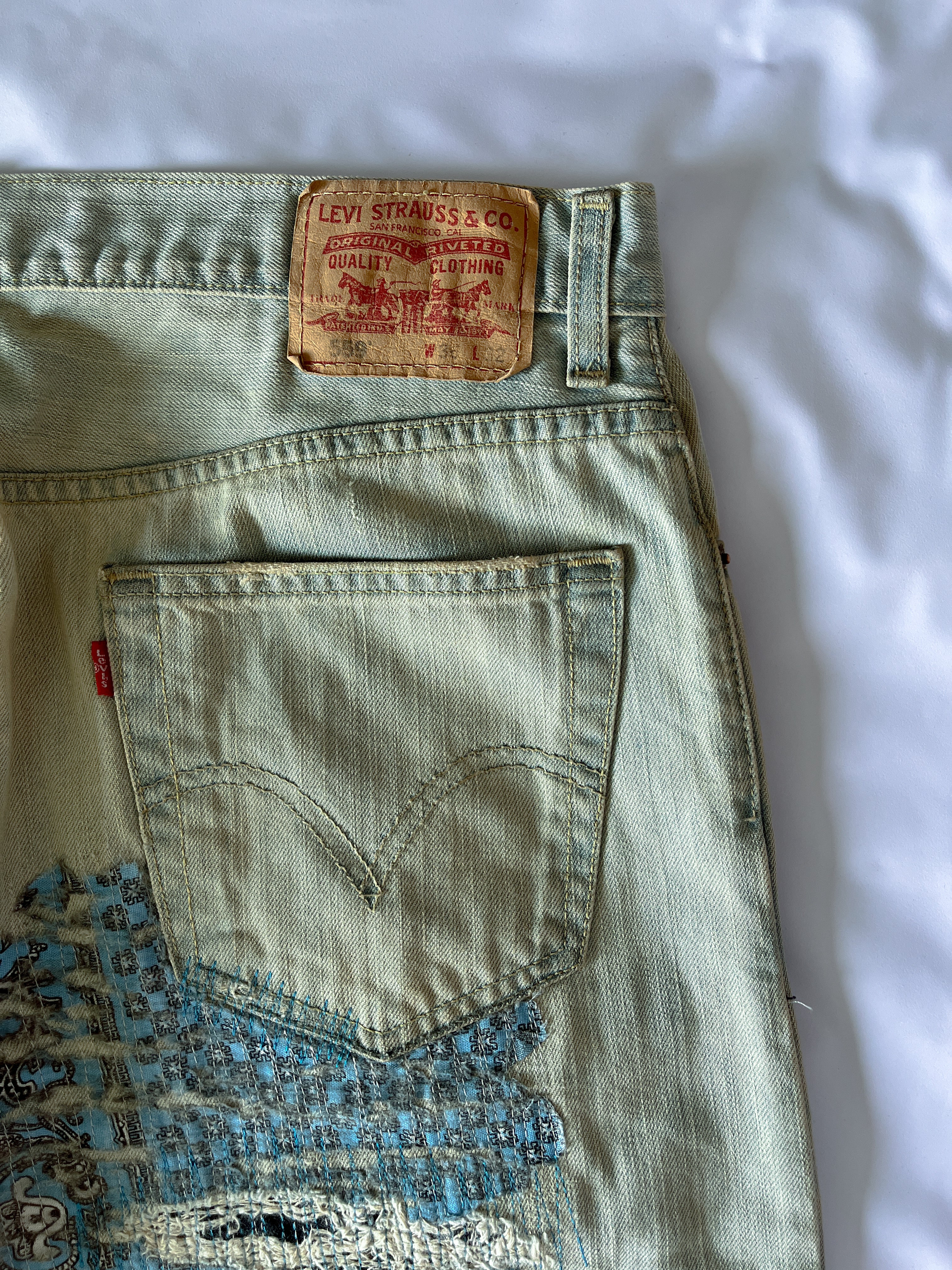 Circle Patchwork Denim