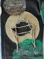 Circle Patchwork Denim