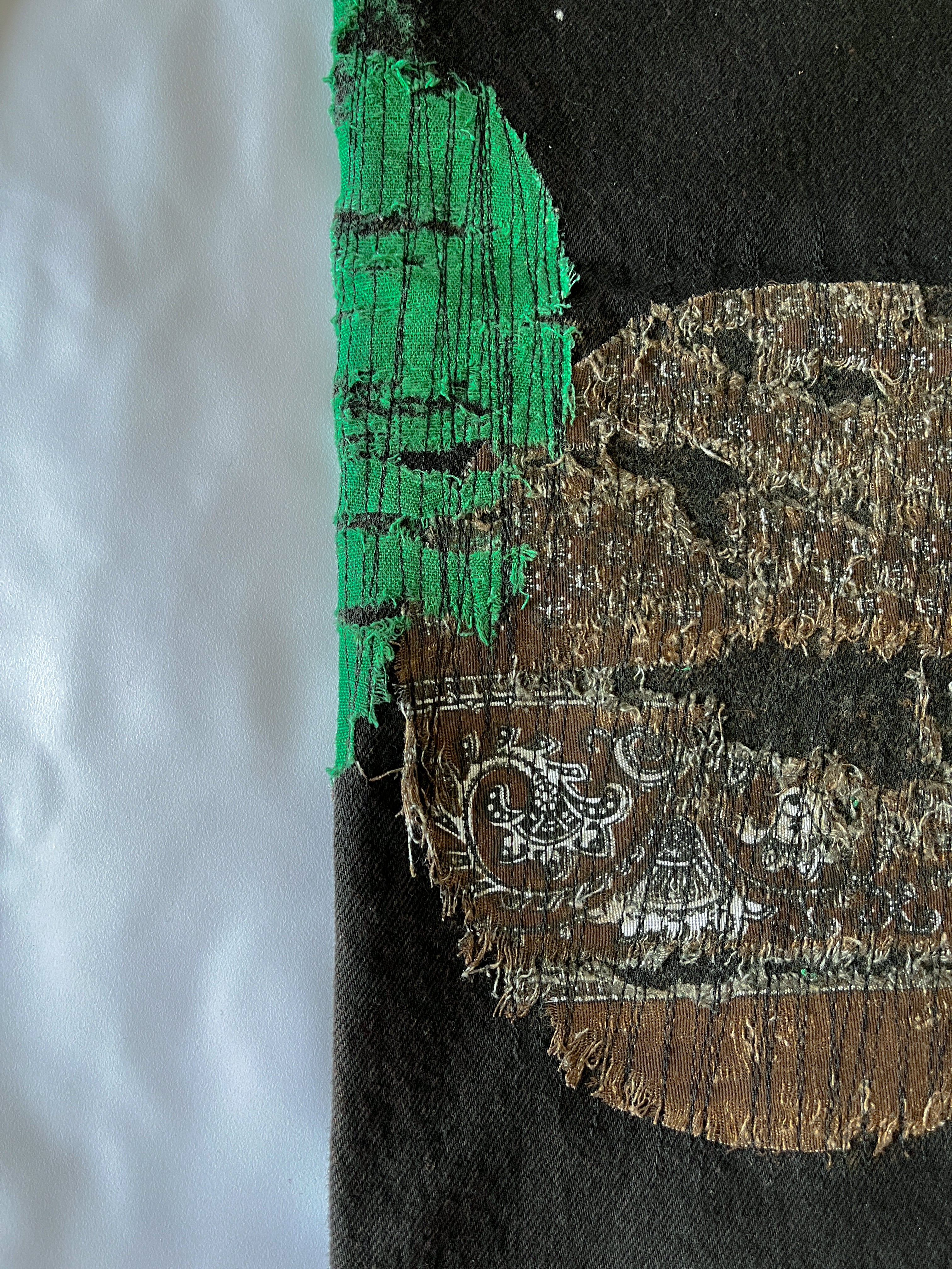 Circle Patchwork Denim