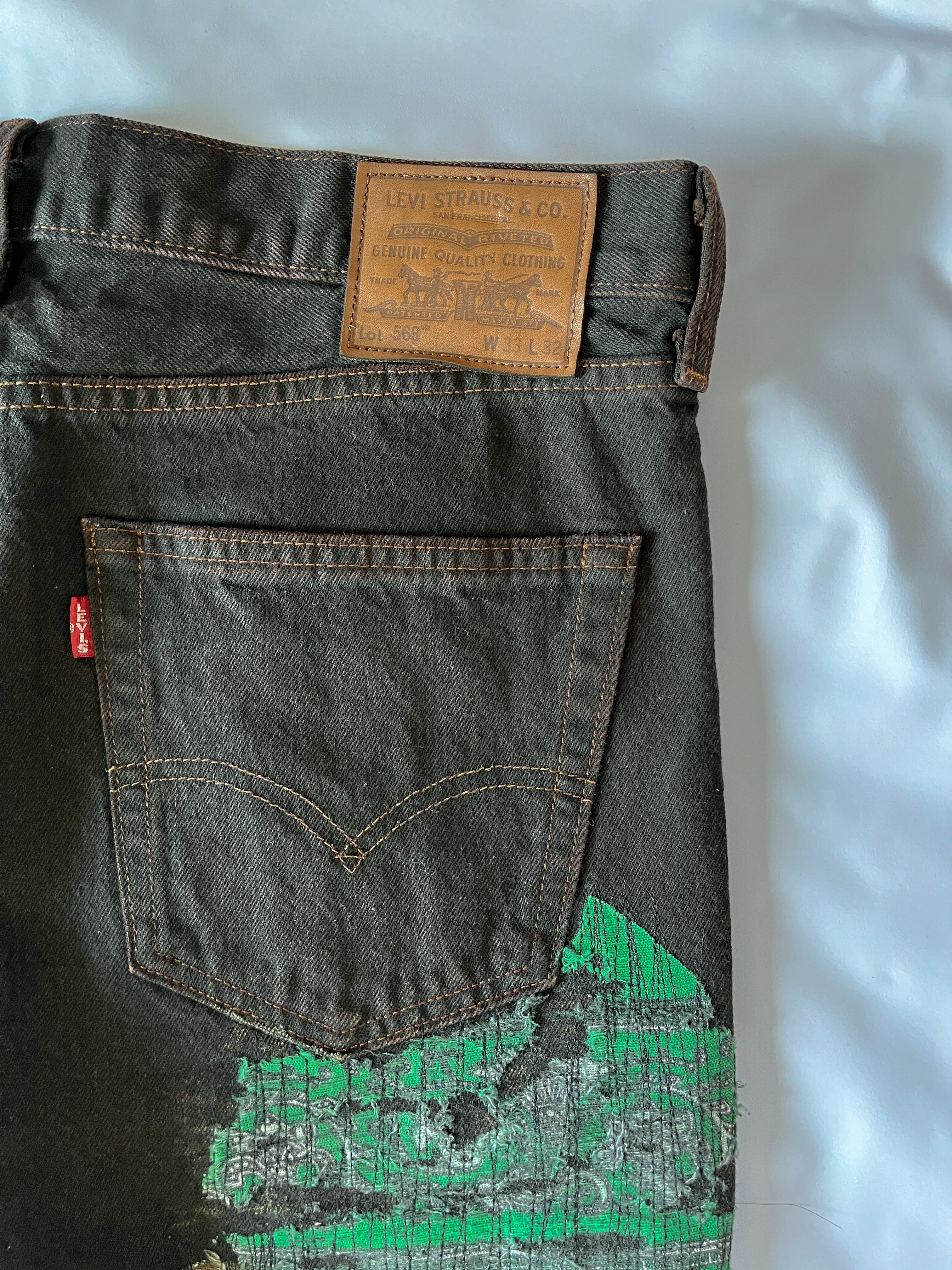 Circle Patchwork Denim