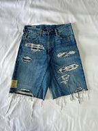 #36 Distressed Flannel Denim