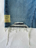 #36 Distressed Flannel Denim