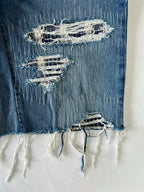 #36 Distressed Flannel Denim