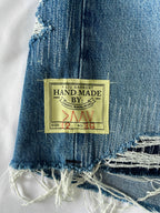 #36 Distressed Flannel Denim