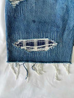 #36 Distressed Flannel Denim