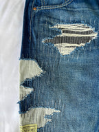 #32 3 Tone Distressed Denim