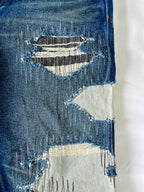 #32 3 Tone Distressed Denim