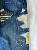 #32 3 Tone Distressed Denim
