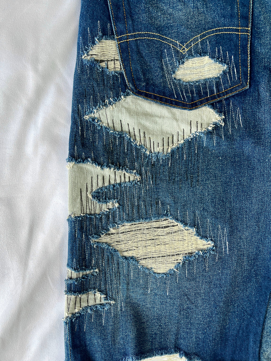 3 Tone Distressed Denim
