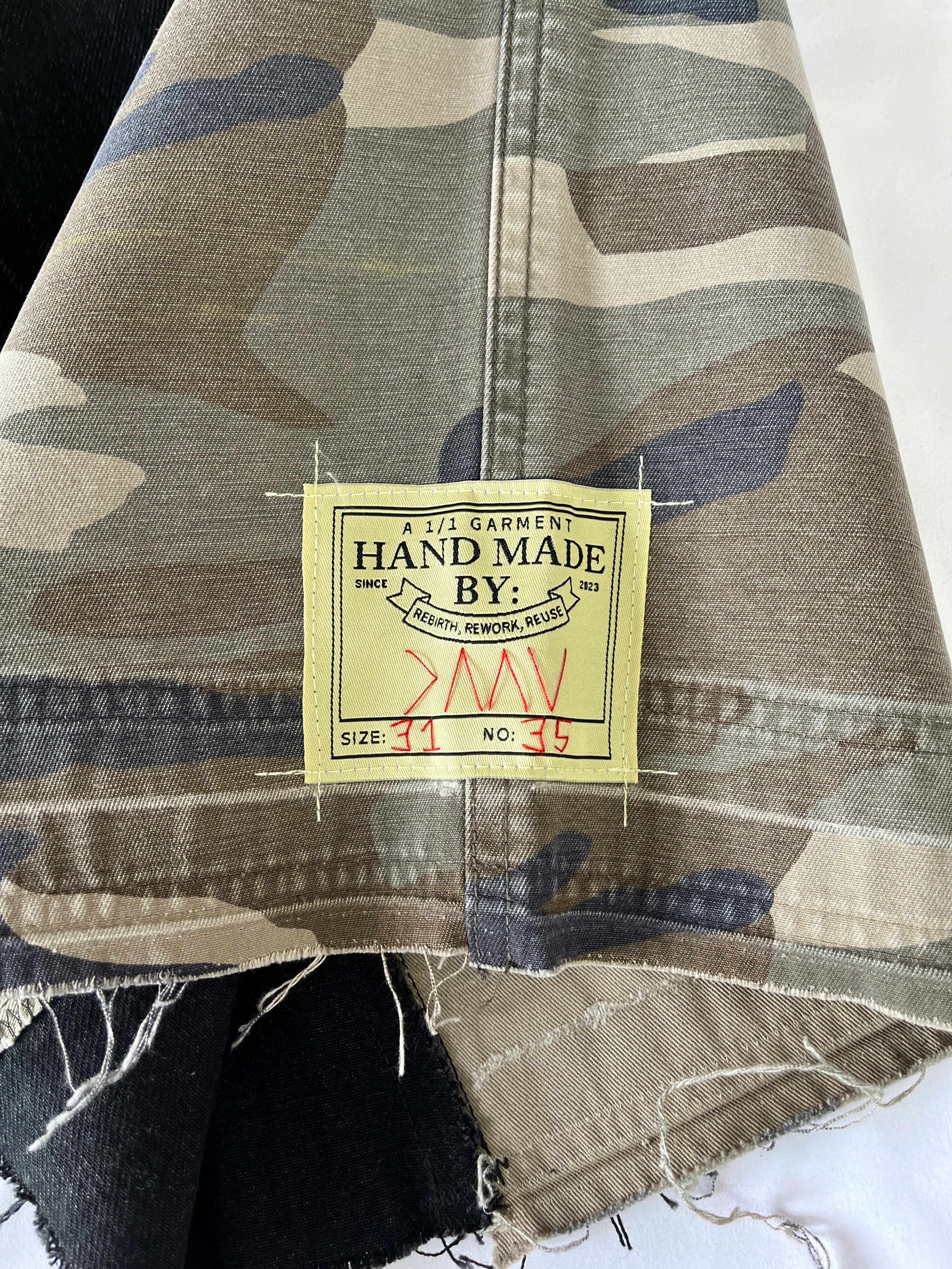 #35 2 in 1 Camo Denim