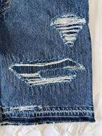 #42 Distressed Flannel Denim