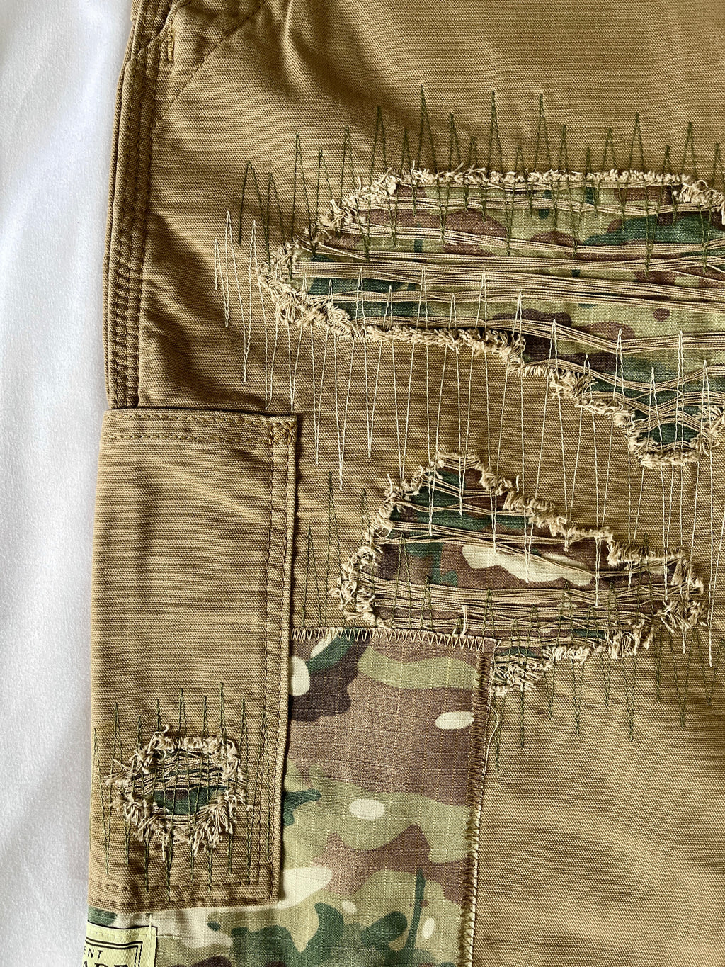 Distressed Carpenter Shorts