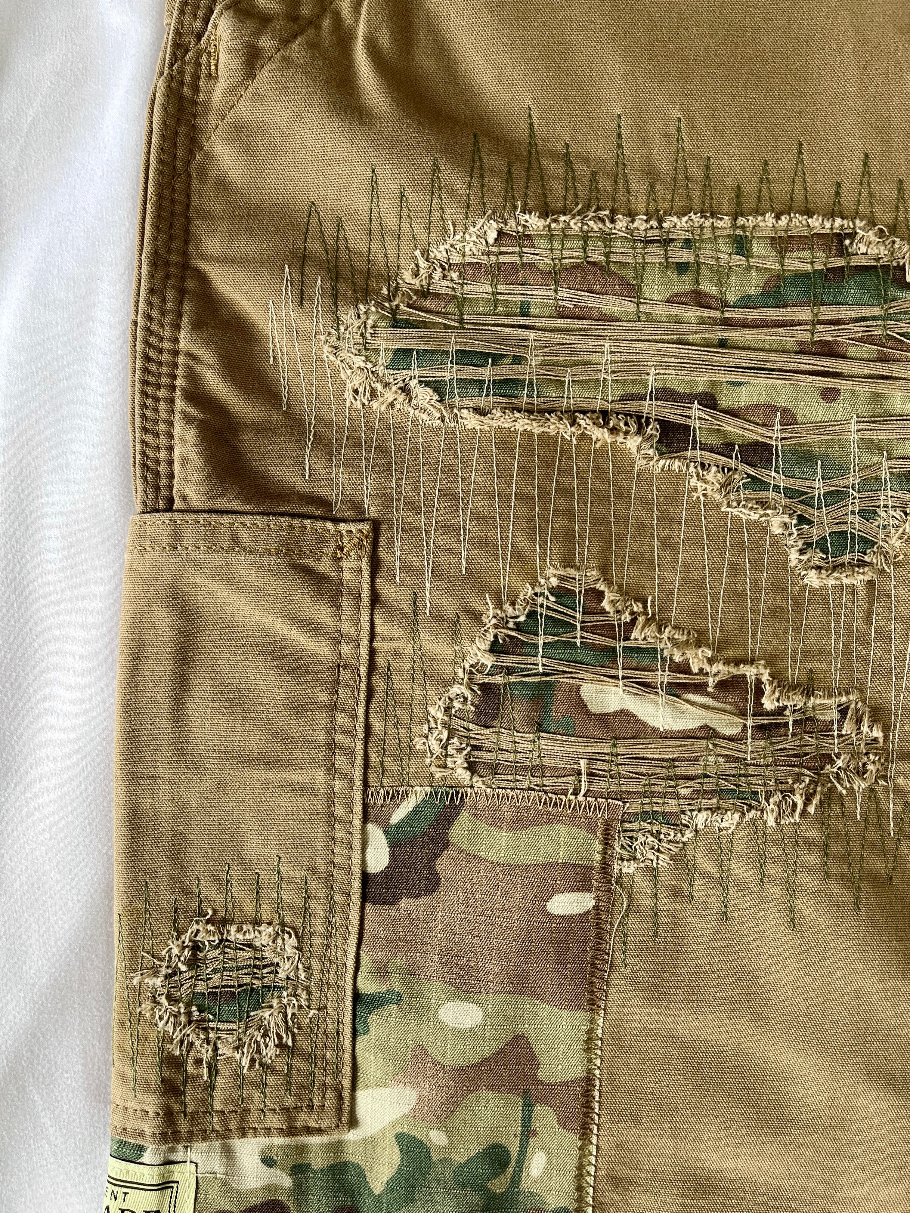 #43 Distressed Carpenter Shorts