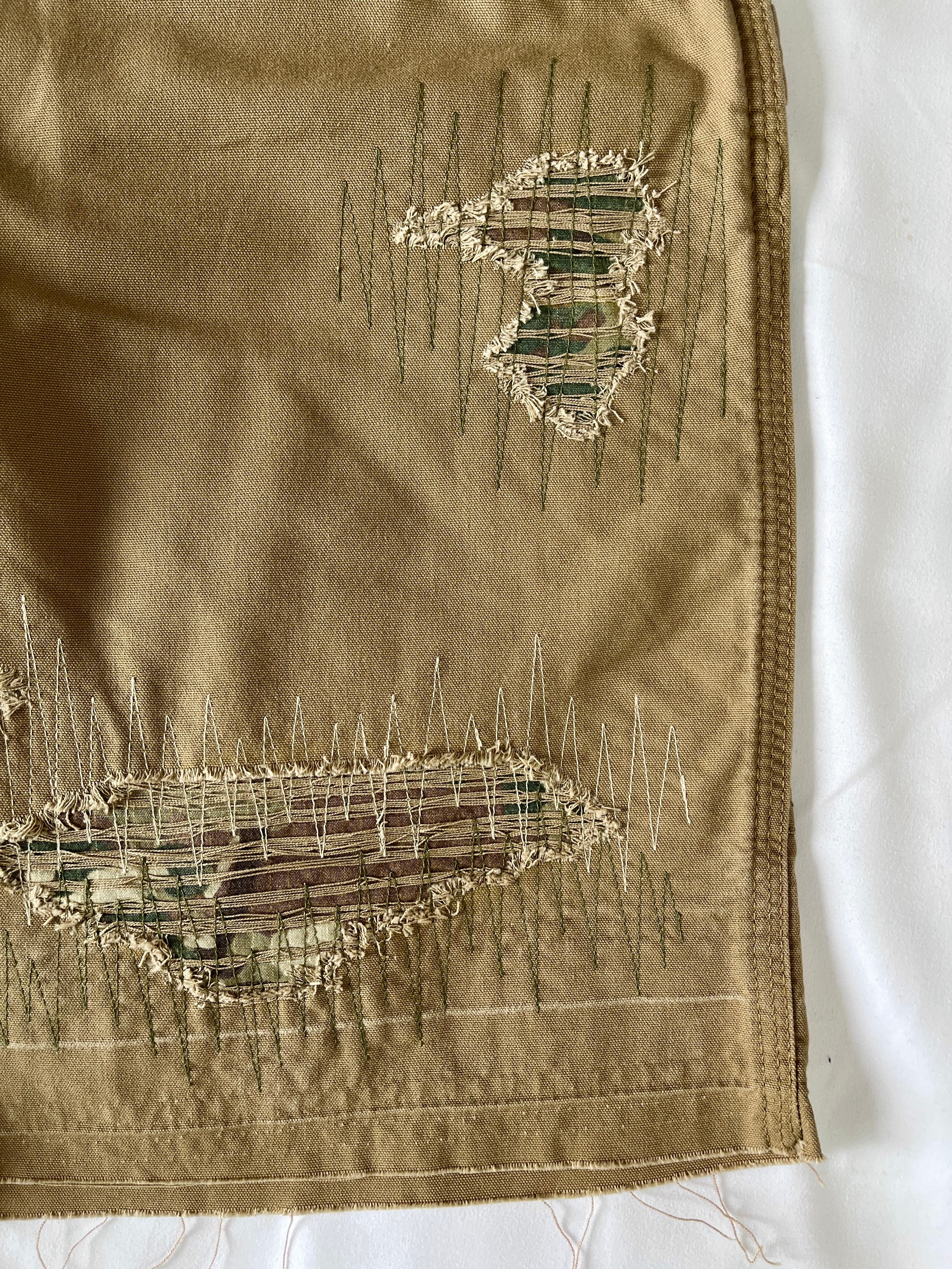 #43 Distressed Carpenter Shorts