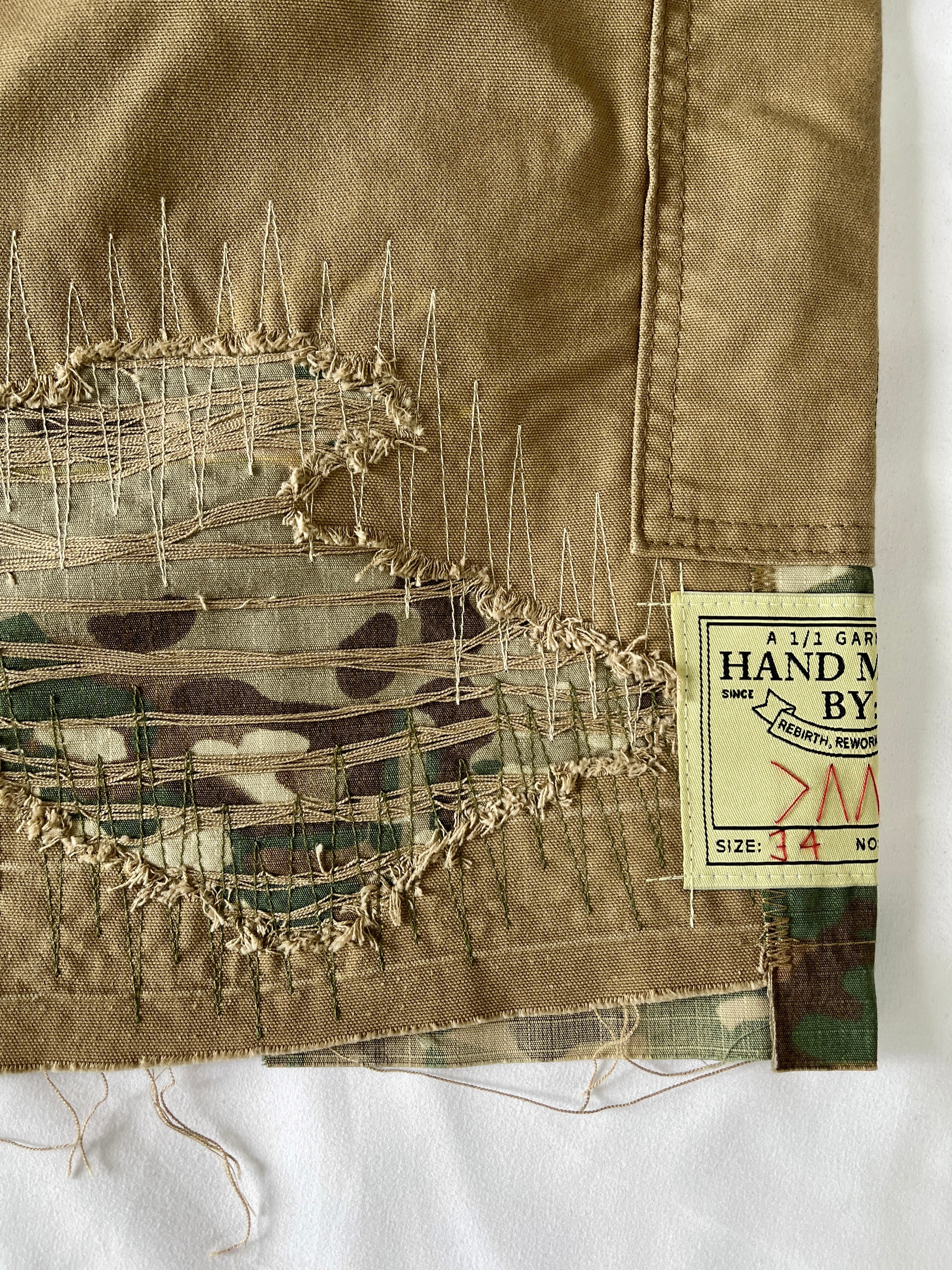 #43 Distressed Carpenter Shorts